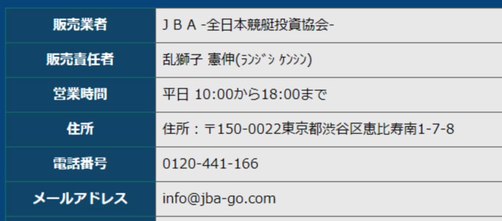 競艇予想サイトJBA全日本競艇投資協会悪質悪徳稼げない閉鎖所在地-