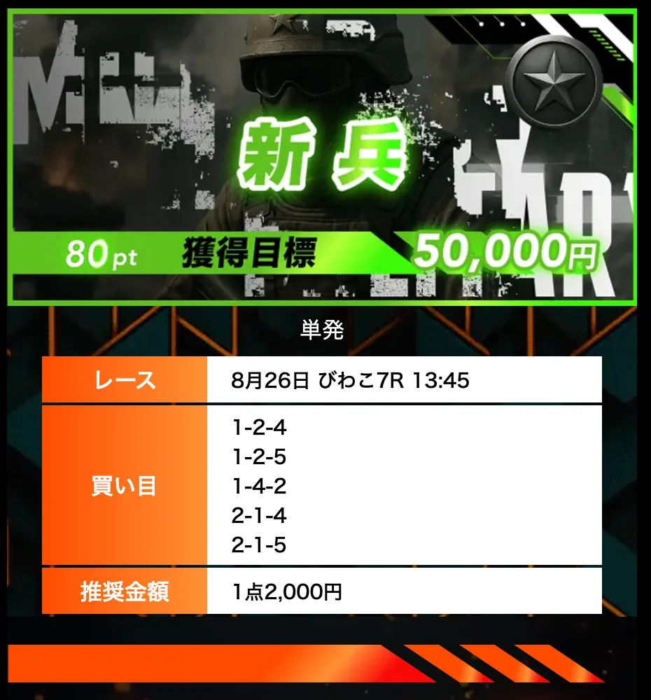 2025826 新兵 的中 競艇予想サイト悪質悪徳稼げない当たらないボートミリタリーBOAT MILITARY